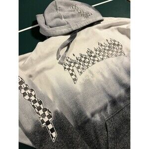 VTG Thrasher Skateboard Magazine Hoodie Sweatshirt XL Checkerboard Jon Lauren